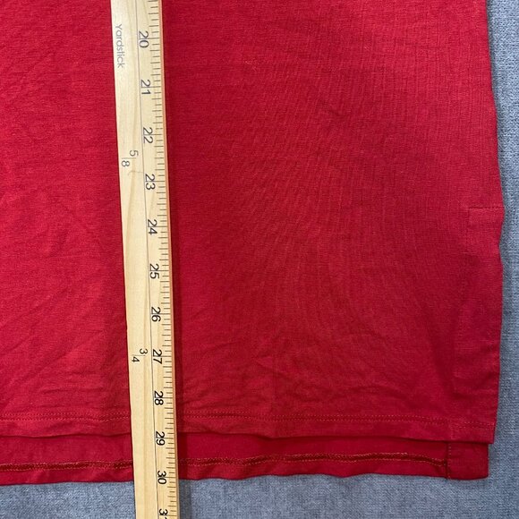 J.Jill Luxe Supima High-Low Turtleneck Tunic Maroon Long Sleeve Womens Size L - Picture 10 of 11